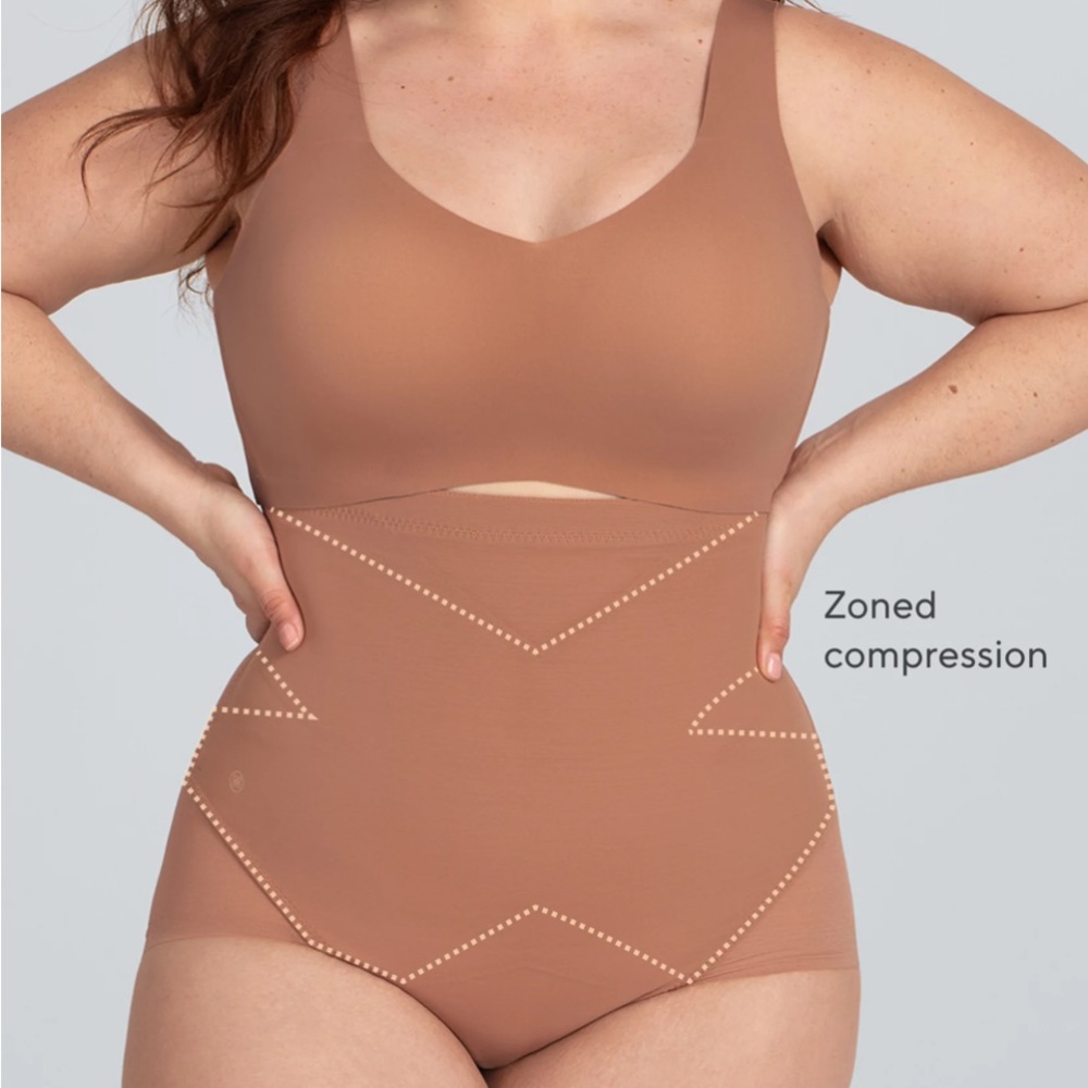 Honeylove SuperPower Brief Color Sand Size Large  New With‎ Tags